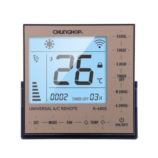Universal Air Conditioner Remote - CHUNGHOP K-680E Controller - 1