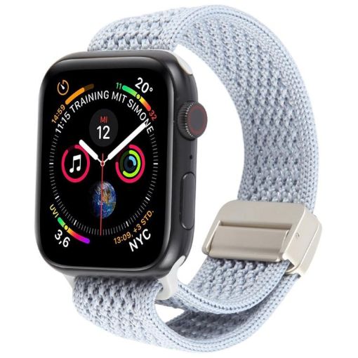 Magnetic Buckle Knitted Nylon Watch Band for Apple Watch 46/49/45/44mm - 1