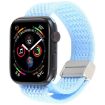 Apple Watch Band 46/49/45/44mm Magnetic Buckle Nylon Light Blue - 1