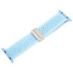 Apple Watch Band 46/49/45/44mm Magnetic Buckle Nylon Light Blue - 4