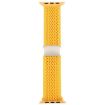 Magnetic Buckle Knitted Nylon Watch Band for Apple Watch 46/49/45/44mm Yellow-Orange - 3
