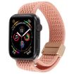 Apple Watch Band 46/49/45/44mm Magnetic Buckle Knitted Nylon Pink - 1
