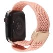 Apple Watch Band 46/49/45/44mm Magnetic Buckle Knitted Nylon Pink - 2