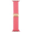 Apple Watch Band 42/41/40/38mm Magnetic Buckle Nylon Pink Strap - 3