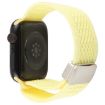 Magnetic Buckle Nylon Watch Band for Apple Watch 42/41/40/38mm Light Yellow - 2