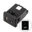 Chevrolet Cruze/Malibu/Regal AUX USB Socket Connector Switch Black - 1