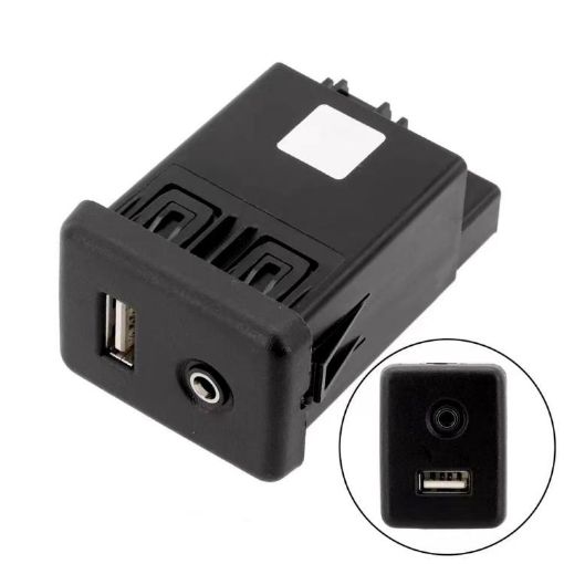 Chevrolet Cruze/Malibu/Regal AUX USB Socket Connector Switch Black - 1