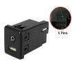 Chevrolet Cruze/Malibu/Regal AUX USB Socket Connector Switch Black - 2