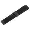 18mm Magnetic Buckle Knitted Nylon Watch Band - Black, Breathable Strap - 4