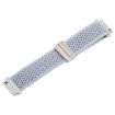 Magnetic Buckle Knitted Nylon Watch Band 18mm - Pearl Grey - 4