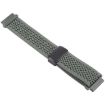 Olive Green 18mm Magnetic Buckle Knitted Nylon Watch Band - 3