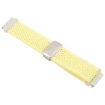 Light Yellow 18mm Magnetic Buckle Knitted Nylon Watch Band - 3