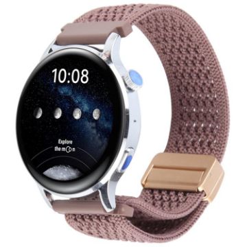 Magnetic Buckle Knitted Nylon Watch Band 18mm - Dark Purple - 1