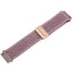 Magnetic Buckle Knitted Nylon Watch Band 20mm - Smoky Purple - 4