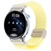 Light Yellow 20mm Magnetic Buckle Knitted Nylon Watch Band - 1