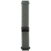 22mm Olive Green Magnetic Buckle Knitted Nylon Watch Band - 2