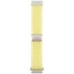 22mm Light Yellow Magnetic Buckle Knitted Nylon Watch Band - 2