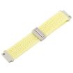 22mm Light Yellow Magnetic Buckle Knitted Nylon Watch Band - 4