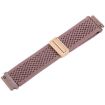 Magnetic Buckle Knitted Nylon Watch Band 22mm - Dark Purple - 4
