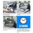 360 Rotating Rear-view Blind Spot Mirror - Wide-angle, Silver - 8