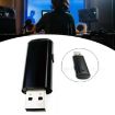 Compact Black USB Laptop Microphone - Mini Interface for Easy Use - 3