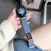 Kalebol 18mm Nylon Loop Denim Watch Band - Royal Blue Fastener - 2