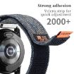 Kalebol 20mm Navy Blue Nylon Loop Fastener Denim Watch Band - 5