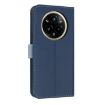 Realme 14 Pro 5G Dark Blue Leather Phone Case with Hand Strap - 3