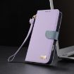 Realme C63/C61 Purple Leather Phone Case with Hand Strap - 8