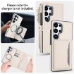 Samsung Galaxy S25 Ultra 5G Wallet Leather Phone Case with Lanyard White - 3