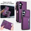 Samsung Galaxy S25+ 5G Wallet Leather Phone Case with Lanyard, Purple - 3