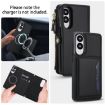 Samsung Galaxy S25 Edge 5G Wallet Leather Phone Case with Lanyard (Black) - 3