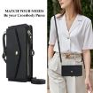 Samsung Galaxy S25 Edge 5G Wallet Leather Phone Case with Lanyard (Black) - 6