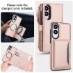 Samsung Galaxy S25 Edge 5G Wallet Leather Phone Case with Lanyard, Rose Gold - 3
