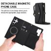 Samsung Galaxy S24 Ultra 5G Wallet Leather Phone Case with Lanyard (Black) - 2