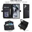 Samsung Galaxy S24 Ultra 5G Wallet Leather Phone Case with Lanyard (Black) - 4