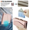 Samsung Galaxy S24 Ultra 5G Wallet Leather Case with Lanyard, Rose Gold - 5