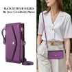Samsung Galaxy S24 Ultra 5G Wallet Leather Case with Lanyard, Dark Purple - 6
