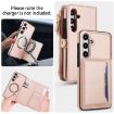 Samsung Galaxy S24+ 5G Wallet Leather Phone Case with Lanyard Rose Gold - 3