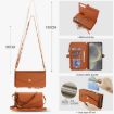 Samsung Galaxy S24+ 5G Wallet Case, Detachable Leather with Lanyard, Brown - 7