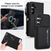 Samsung Galaxy S24 5G Wallet Detachable Leather Case with Lanyard - Black - 3