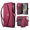 Samsung Galaxy S24 FE 5G Red Wallet Leather Phone Case with Lanyard - 1