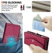 Samsung Galaxy S23 Ultra 5G Red Leather Wallet Case with Lanyard - 5