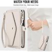 Samsung Galaxy S23+ 5G Wallet Leather Phone Case with Lanyard - White - 8