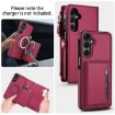 Samsung Galaxy S23+ 5G Red Leather Wallet Phone Case with Lanyard - 3