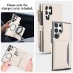 Samsung Galaxy S22 Ultra 5G Wallet Leather Phone Case with Lanyard White - 3
