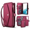 Samsung Galaxy S22+ 5G Red Leather Wallet Phone Case with Lanyard - 1