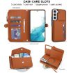 Samsung Galaxy S22+ 5G Wallet Leather Phone Case with Lanyard (Brown) - 4
