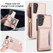 Samsung Galaxy S21+ 5G Wallet Case with Lanyard, Rose Gold Leather - 3