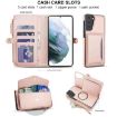 Samsung Galaxy S21+ 5G Wallet Case with Lanyard, Rose Gold Leather - 4